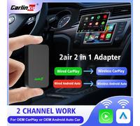 Carlinkit 5 2air Mini Ultra Wireless CarPlay Android Auto Wireless Box 2in 1 Adapter 2-Channel Work Waze Spotify 5.8Ghz WiFi GPS Genuine Guarantee Mini Ultra