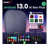 Carlinkit Android 13 Carplay Ai Box 8GB 128GB QCM6125 8 Core CarPlay Android Auto Wireless for Online Tv Netfilx Youtube IPTV 4GB RAM 64GB ROM EAU