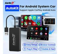 Carlinkit Wireless CarPlay Activator & Android Auto Wired USB Dongle AI Box for Android Radio Unit Bluetooth Charger Mirrorlink CCPM MINI Black
