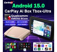 CarlinKit CarPlay Ai Box Android 15 Ultra SM6350 8 core 8G+256G/128G Smart Android TV Box Wireless CarPlay Android Auto For IPTV 8GB RAM 128GB ROM Android 15 Ultra EAU