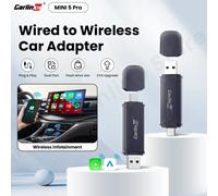 Carlinkit Mini 5/5 Pro Wireless Carplay Android auto Adapter for Car Intelligent Systems Upgrade Ble Wifi Wireless Connection Wireless Adatper MINI 5 Pro