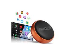 Carlinkit Mini Ultra 3 Wireless CarPlay Adapter, Wireless Android Car Adapter, Converts OEM Wired to Wireless, USB-A/C Plug & Play, Auto-Connect, OTA Upgrade, Orange