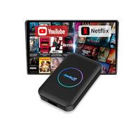 CarlinKit New AIBOX-Lite Multimedia Box, 3 in 1 System Android Independent System/Wireless CarPlay/Wireless Android Auto, Suitable for Vehicles Equipped with Wired CarPlay/Android Auto