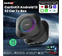 Carlinkit S2 Android 13 Tv Box SM6115 8 Core Carplay Wireless Android auto Support Youtube Netfilx IPTV Spotify Physical Switch 4GB RAM 64GB ROM EAU