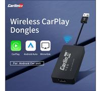CarlinKit USB Wired/Wireless CarPlay Dongle Wired/Wireless Android Auto AI Box Mirrorlink BT Auto Connect For Android Car Radio CarlinKit Official CCPA(Black)
