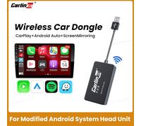 Carlinkit Wired/Wireless CarPlay Wireless Android Auto Dongle Mirror For Modify Android Screen Car Ariplay Smart Link IOS 14 15 Wired CCPM
