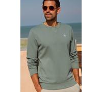 Carlise Cotton Crew Neck Sweatshirt Weird Fish Dark Green 4XL