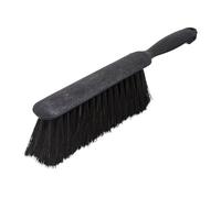 Carlisle 3622503 Flo-Pac Plastic Handle Counter Brush, Horsehair Blend Bristles, 2-1/2" Bristle Trim, 8" Length, Black