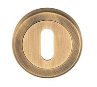 Carlisle Antique Brass 51mm Standard Profile Round Key Escutcheon | SZM003AB