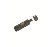 Carlisle Brass - 102mm (4") Heavy Duty Sliding Surface Door Lock Bolt for Internal Latch Doors and External Doors and Windows (Antique Brass)