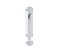 Carlisle Brass AQ82 Surface Bolt C/W Extruded Flat & Angle Keeper, Polished Brass, 150 mm (6")