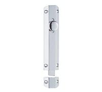Carlisle Brass AQ82CP Surface Bolt C/W Extruded Flat Keeper, Polished Chrome, 150 mm (6")