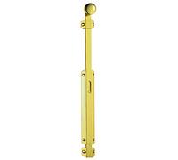 Carlisle Brass AQ82EX Surface Bolt C/W with 6 INCH Extended 32MM KNOB, Polished Brass, 300mm (12")