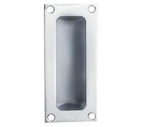 Carlisle Brass AQ90CP Flush Pull, Silver, 102mm x 46mm