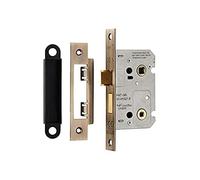 Carlisle Brass BAE5025 EASI-T Bathroom Lock Residential, Antique Brass, 64 mm