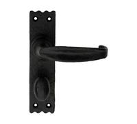 Carlisle Brass Black Antique Slimline V Lever On Bathroom Backplate (Lf5509)