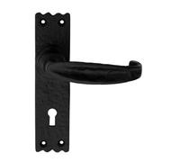 Carlisle Brass Black Antique Slimline V Lever On Lock Backplate (Lf5507)