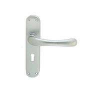 Carlisle Brass CBL11SC IBRA Lever ON Backplate-Lock 57MM C/C, Satin Chrome
