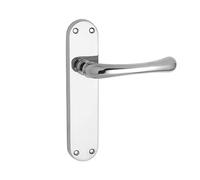 Carlisle Brass CBL12CP IBRA Lever ON Backplate - Latch, Polished Chrome