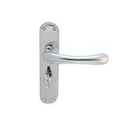 Carlisle Brass CBL13CP IBRA Lever ON Backplate-Bathroom 57MM C/C, Polished Chrome