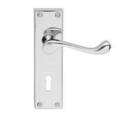 Carlisle Brass CBS54CP/BP Door Handle, Polished Chrome