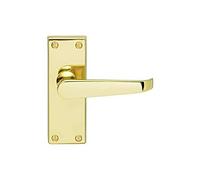 Carlisle Brass CBV31/BP Traditional Victorian Straight Door Handle, 120 x 40 mm