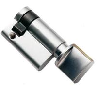 Carlisle Brass CYA70445PB Euro single thumbturn 45mm brass - Silver