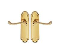 Carlisle Brass DL18 ASHTEAD Lever ON Backplate-Latch, Gold
