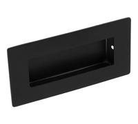 Carlisle Brass Eurospec Recessed Flush Pull Handle Rectangular 102 x 51mm - MATT Black