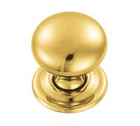 Carlisle Brass FTD1265B Cupboard Knob, Polished Brass, 32 mm