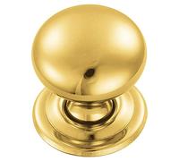 Carlisle Brass FTD1265C Cupboard Knob, Polished Brass, 38 mm