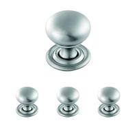 Carlisle Brass FTD1265CSC Cupboard Knob, Satin Chrome, 38 mm (Pack of 4)