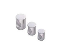 Carlisle Brass FTD430ASS Cupboard Knob, Satin Steel, 16 mm