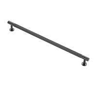 Carlisle Brass FTD700 Knurled Cupboard Pull Handle, Matt Black, 320mm