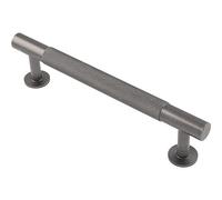 Carlisle Brass FTD700 Knurled T Bar Cabinet Pull Handle, Anthracite (224mm Hole Centres)