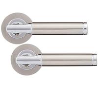 Carlisle Brass GK006SNCP/INTB Handles, Hinges & Latch Pack, Polished Chrome/Satin Nickel
