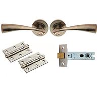 Carlisle Brass GK007SN/INTB Handles, Hinges & Latch Pack, Satin Nickel