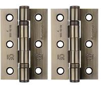 Carlisle Brass HIN1322/7AB Hinge, Antique Brass, 3inch (76mm) x 2inch (51mm) (Pack of 2)