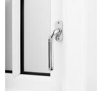 Carlisle Brass Isca Cranked Espag Window Handle - Polished Chrome (Left Hand)