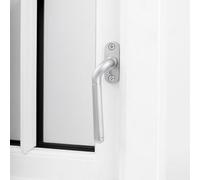 Carlisle Brass Isca Cranked Espag Window Handle - Satin Chrome (Left Hand)