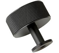 Carlisle Brass Knurled Cabinet Radio Knob, Matt Black (FTD703)