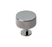 Carlisle Brass Knurled Cabinet Radio Knob,Polished Chrome,FTD703
