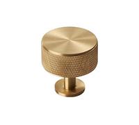 Carlisle Brass Knurled Cabinet Radio Knob, Satin Brass, FTD703