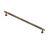 Carlisle Brass Knurled Pull Handle - 320mm Antique Brass Cupboard & Drawer Handle - Antique Brass