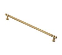 Carlisle Brass FTD700 Knurled Cupboard Pull Handle, Satin Brass, 320mm