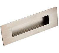 Carlisle Brass Large Eurospec Rectangular Flush Recessed Sliding Door Pull Handle 180 x 60mm (Satin Stainless Steel)