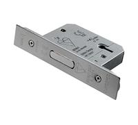 Carlisle Brass LDB5525SSS EASI-T 5 Lever Deadlock BS, Satin Stainless Steel, 2.5" / 64mm