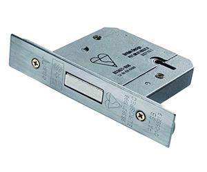 Carlisle Brass LDB5530SSS EASI-T 5 Lever Deadlock BS, Satin Stainless Steel, 3" / 76mm