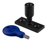 Carlisle Brass Locking Casement Stay Pin with Key (Matt Black)