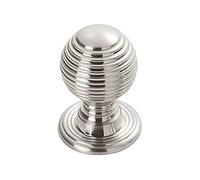 Carlisle Brass M1004SC FTD Queen Anne KNOB 28MM, Polished Brass/Satin Chrome